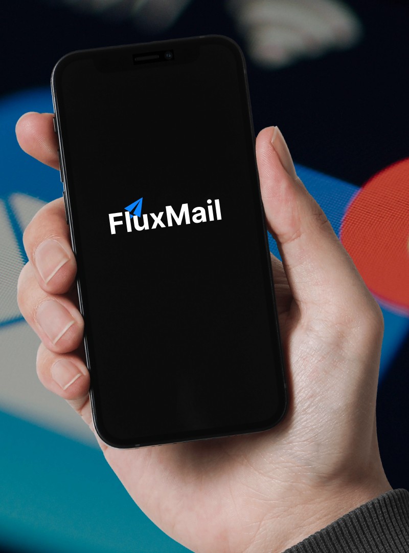 Email management software mobile app mockup
