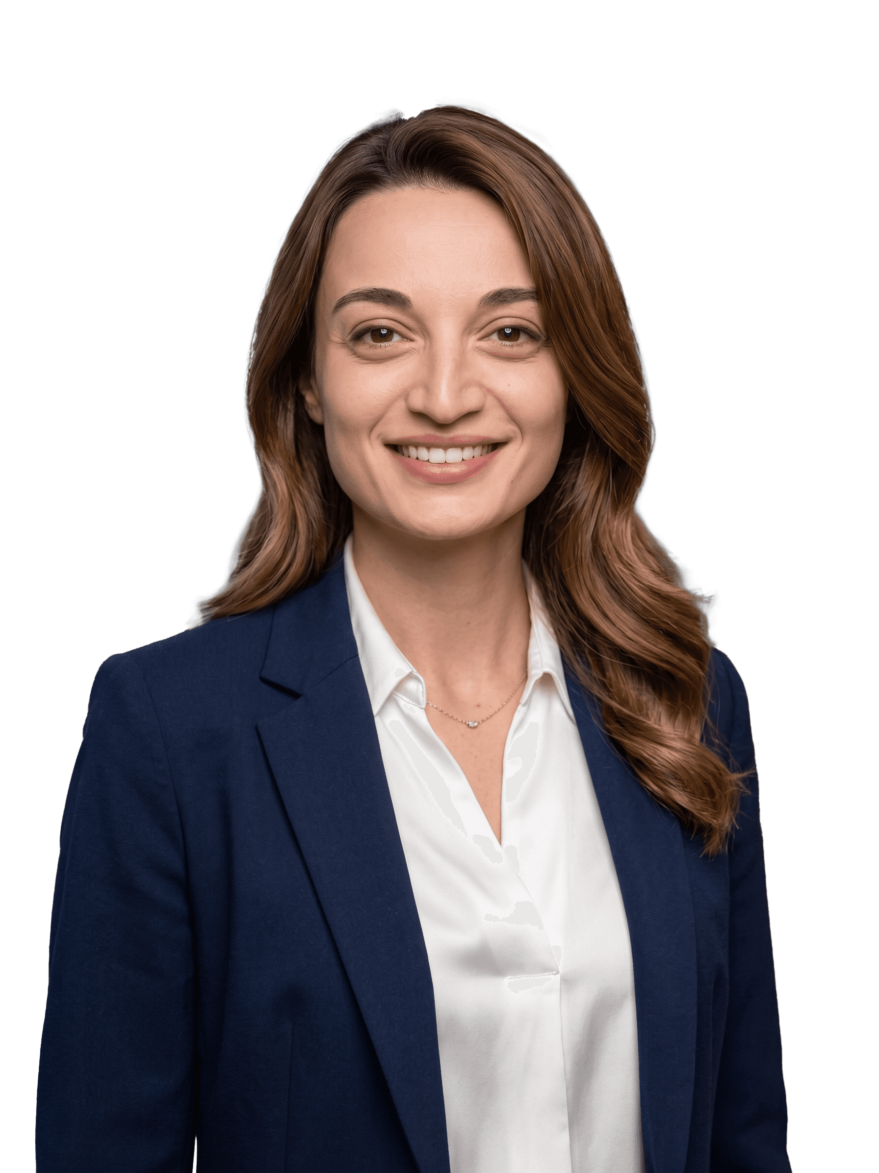 Professional headshot of an AdGeeks team member in a navy blazer
