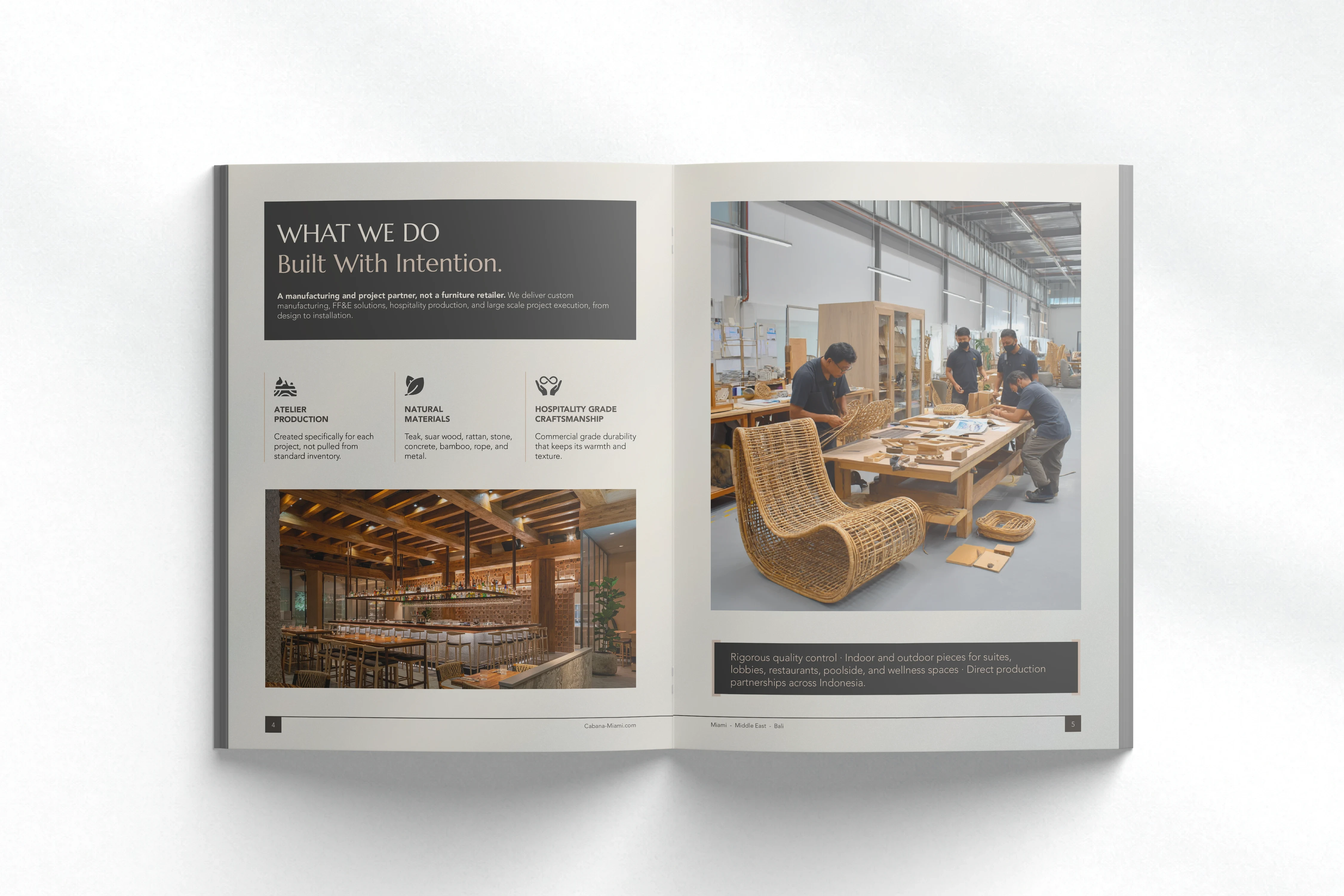 Cabana Miami editorial brochure and print design
