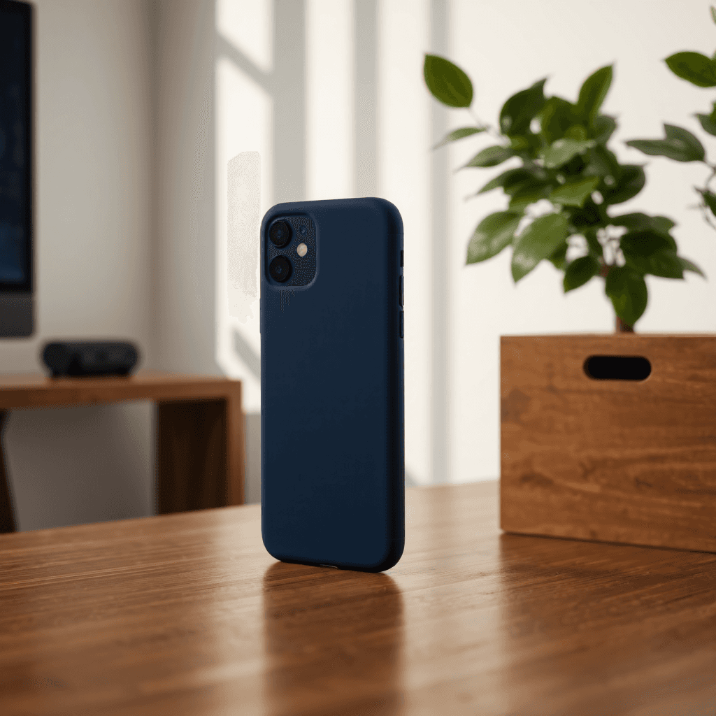 product photography of a phone case designed for protection and style