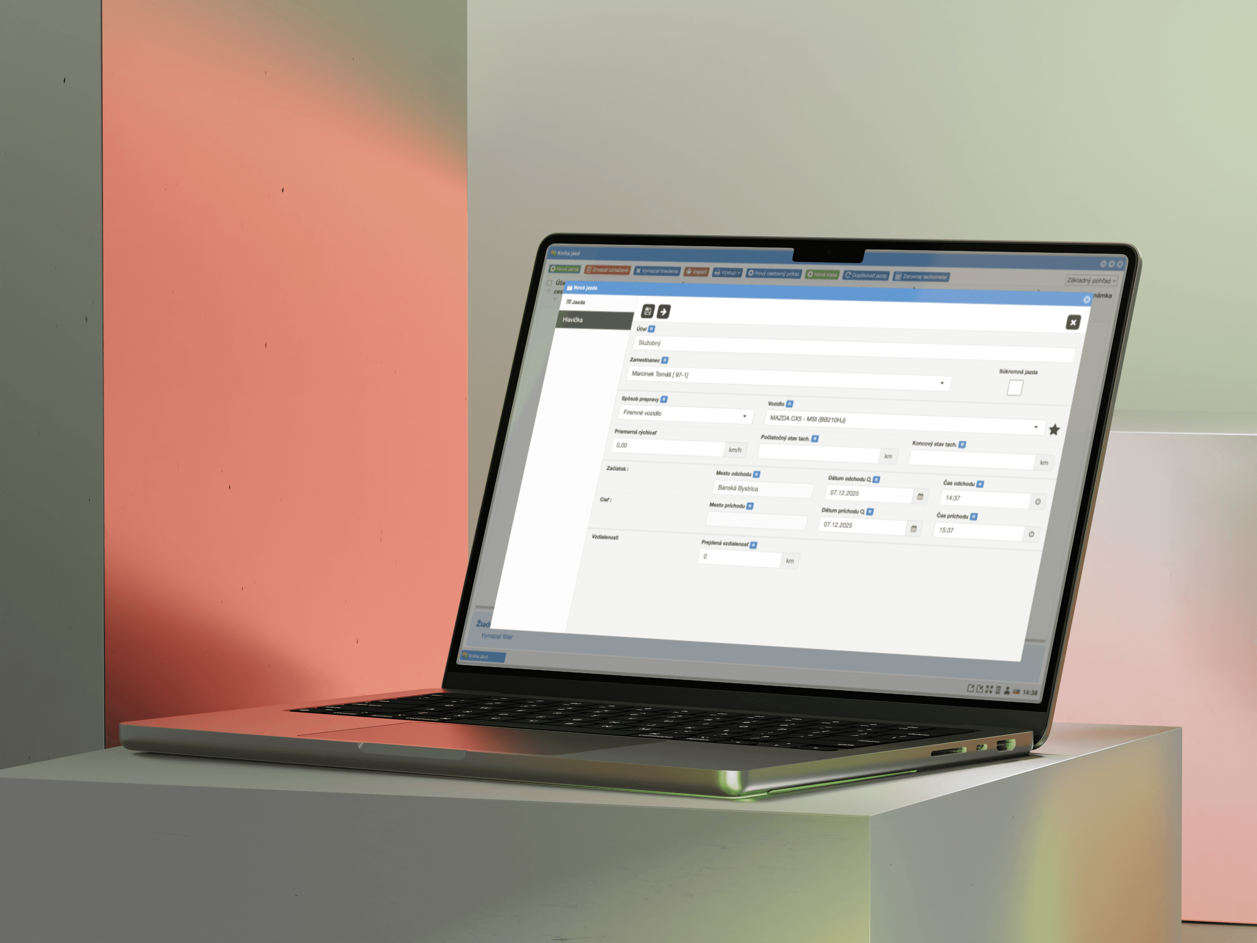 A mockup of Freelio's web app