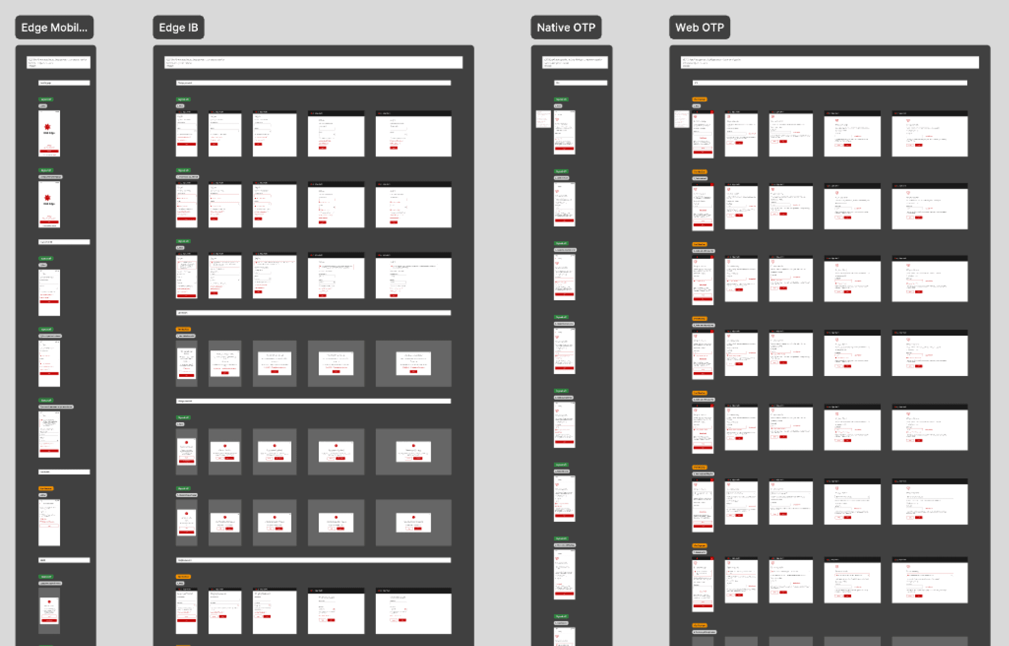 Snap of responsive screen roll out
