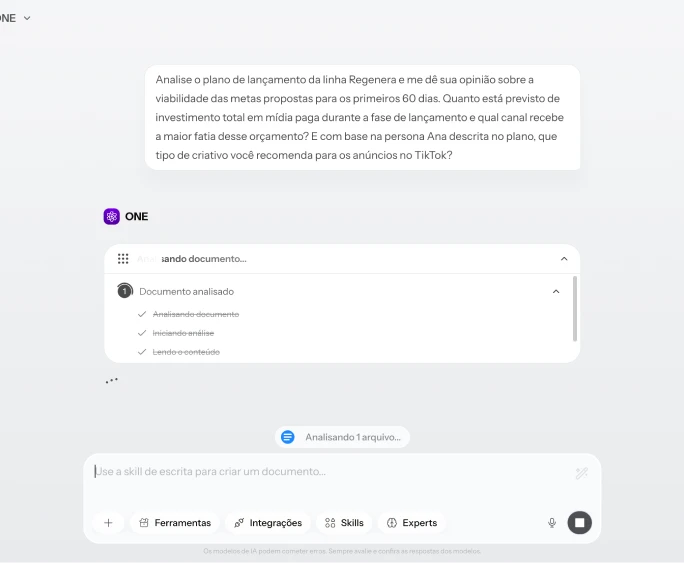 Utilização no Chat