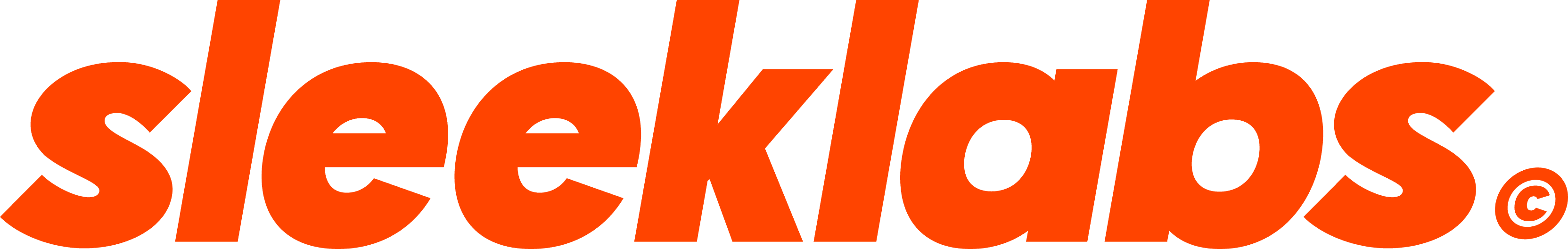 Sleeklabs Logo in Orange
