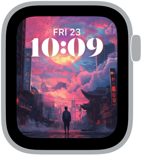 an apple watch face from the new yeasrs eve 2025 collection