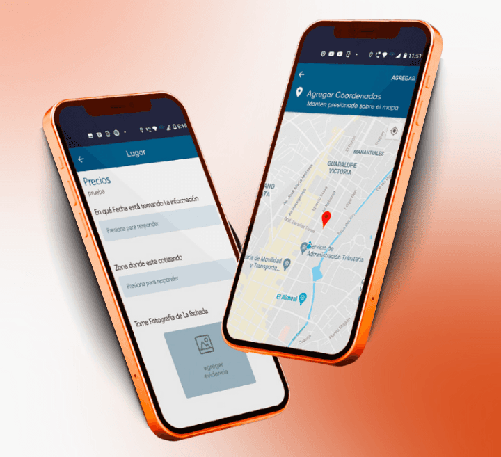 mockup of responsive screen