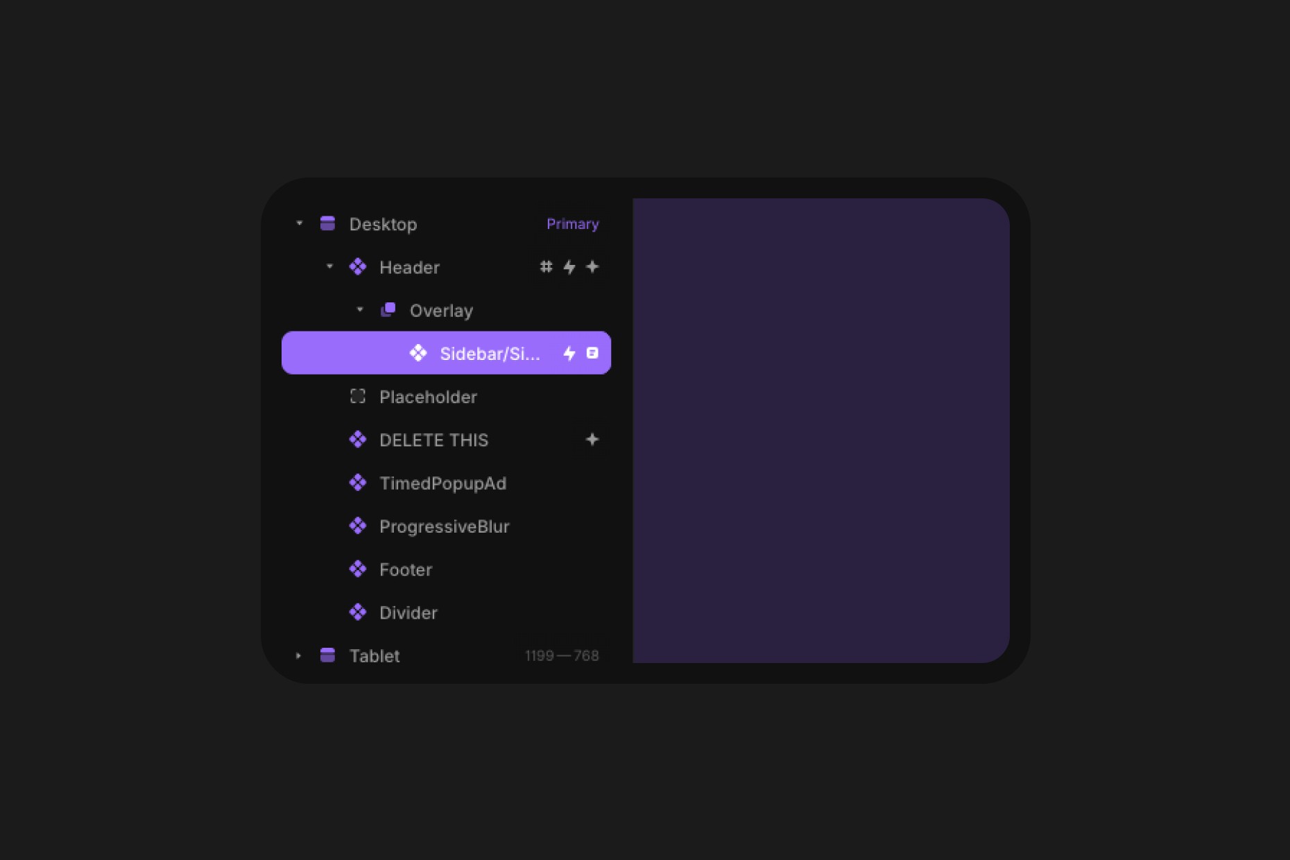 kosmetisk support page header framer