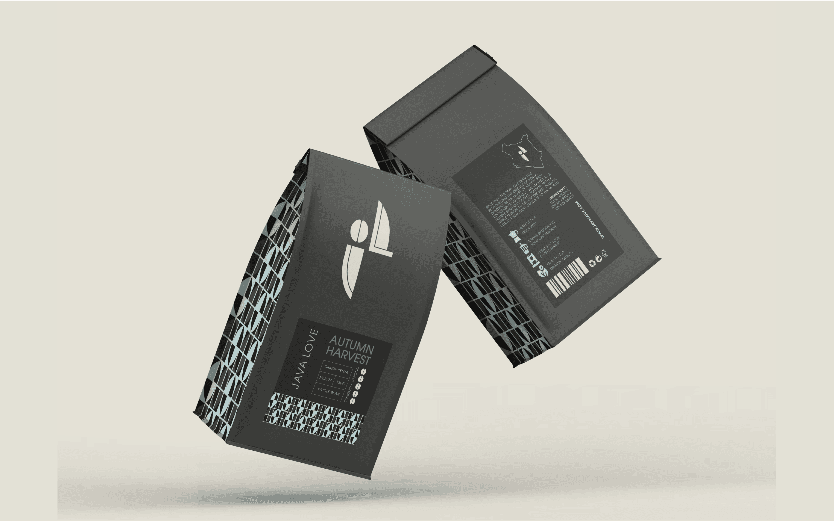 Kenyan Coffee Brand Coffee Pouch Package Design