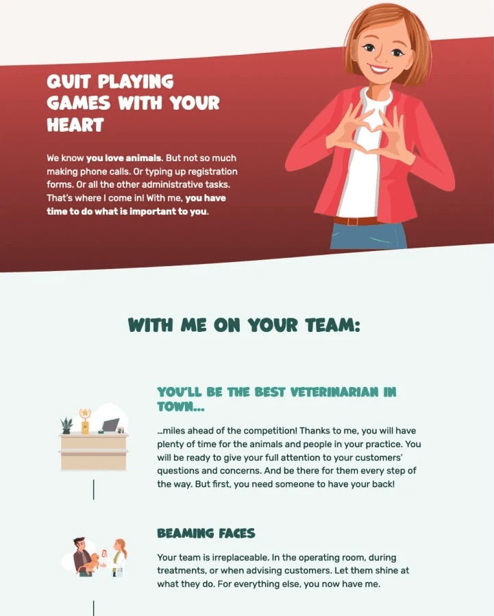 PetXL website screenshot with the title: Quit playing games with your heart