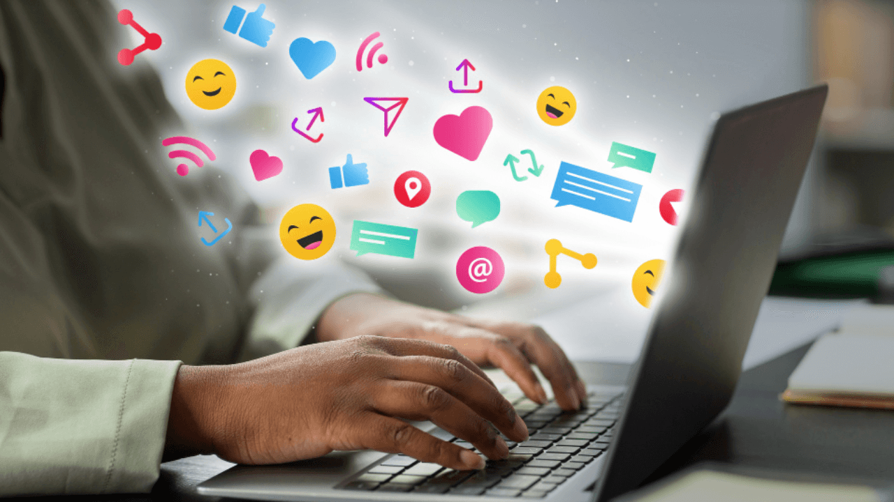 Social media marketing concept for marketing with applications