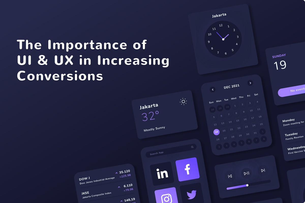 Graphic highlighting how UI and UX design help increase user conversions through better interface design in artonest services 