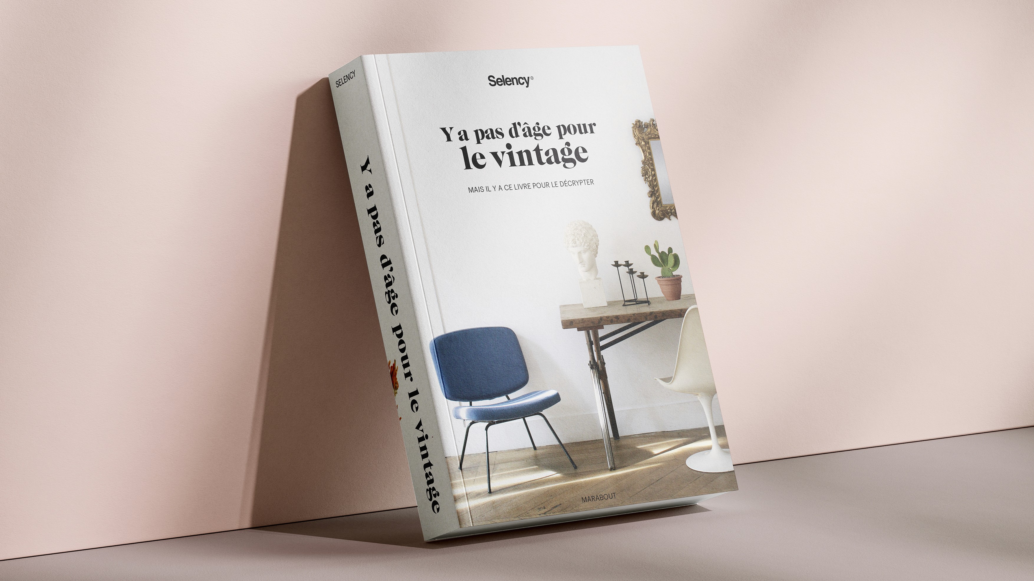 Création d'un livre pour une marque de décoration. Direction et design graphique du document print.