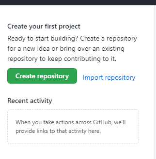 create repository in github