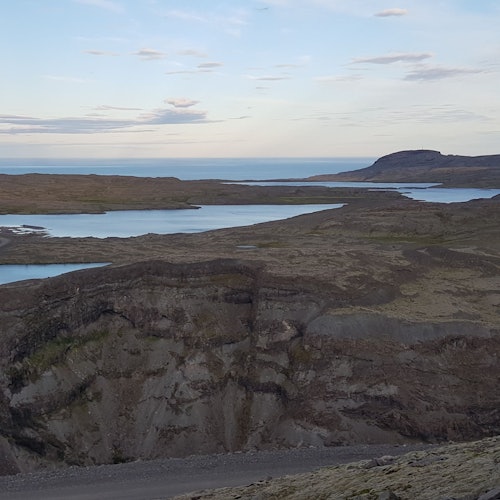 The view on the way up to the glacier