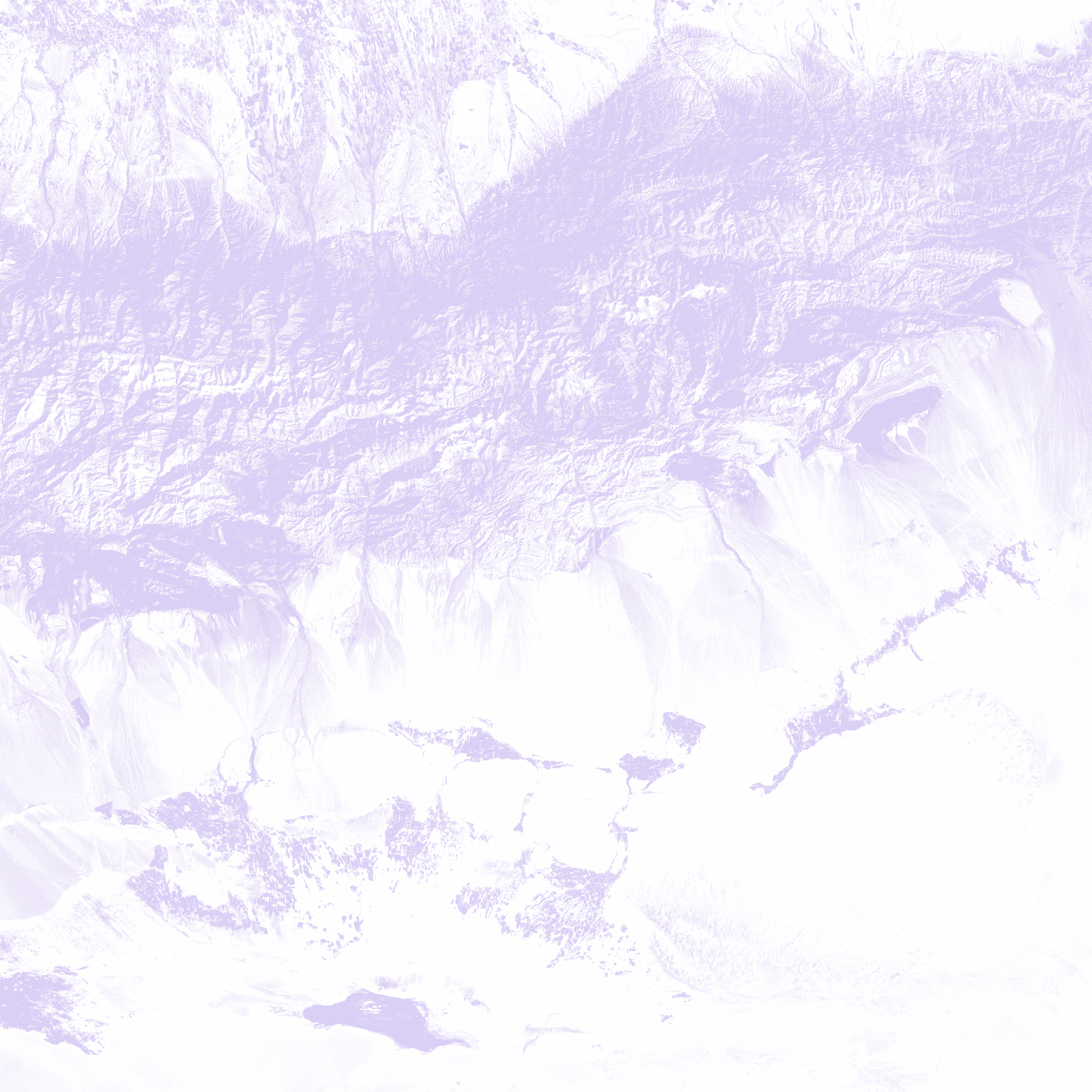 purple faded rocky aerial view of mountain range