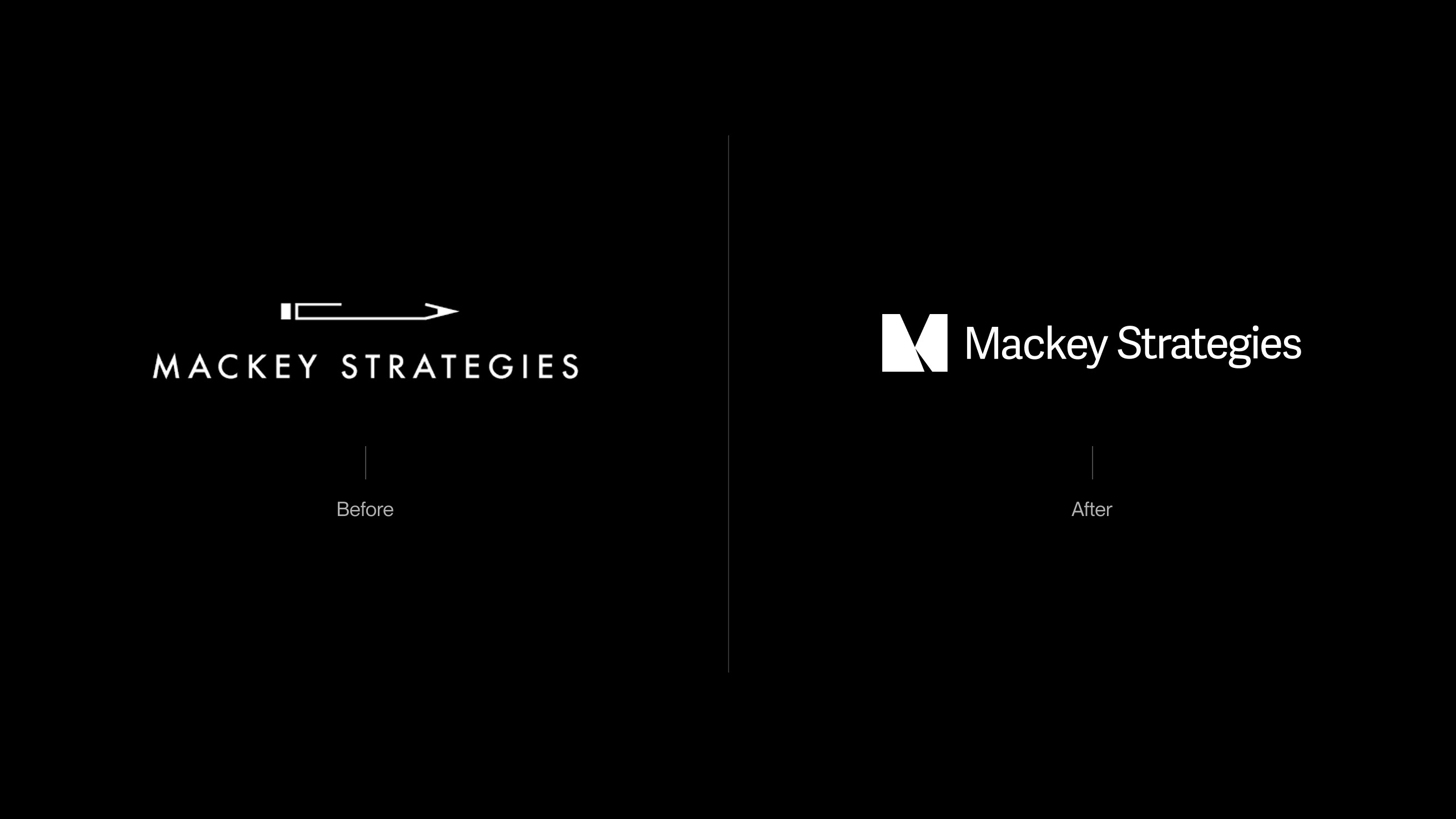 Mackey Strategies Original and new logo