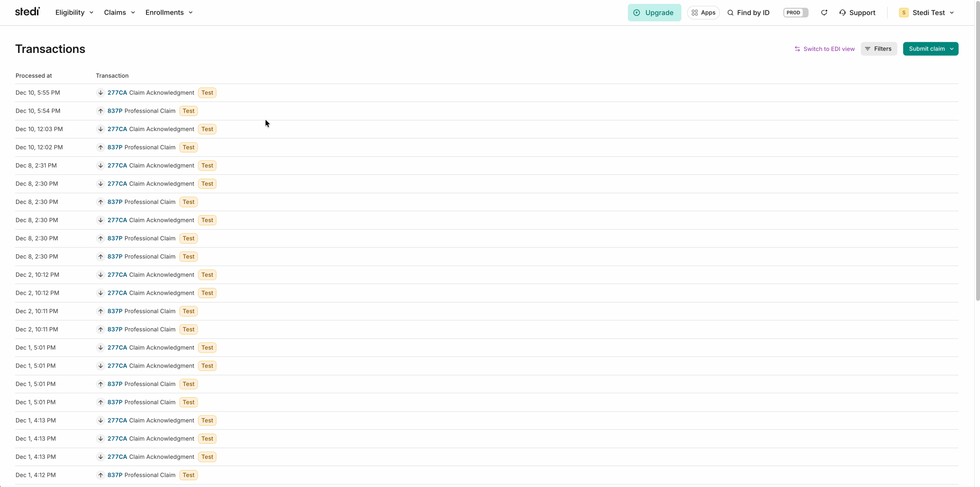 Revise and resubmit a professional claim