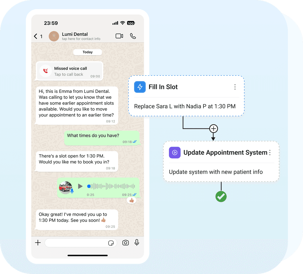 Customer chat messages