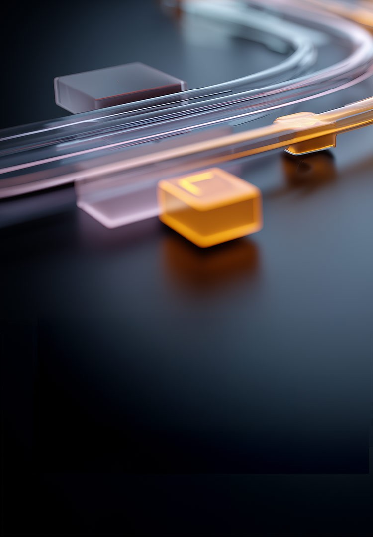Abstract image created using AI depicting agentic workflows as multi-coloured blocks and movement of data