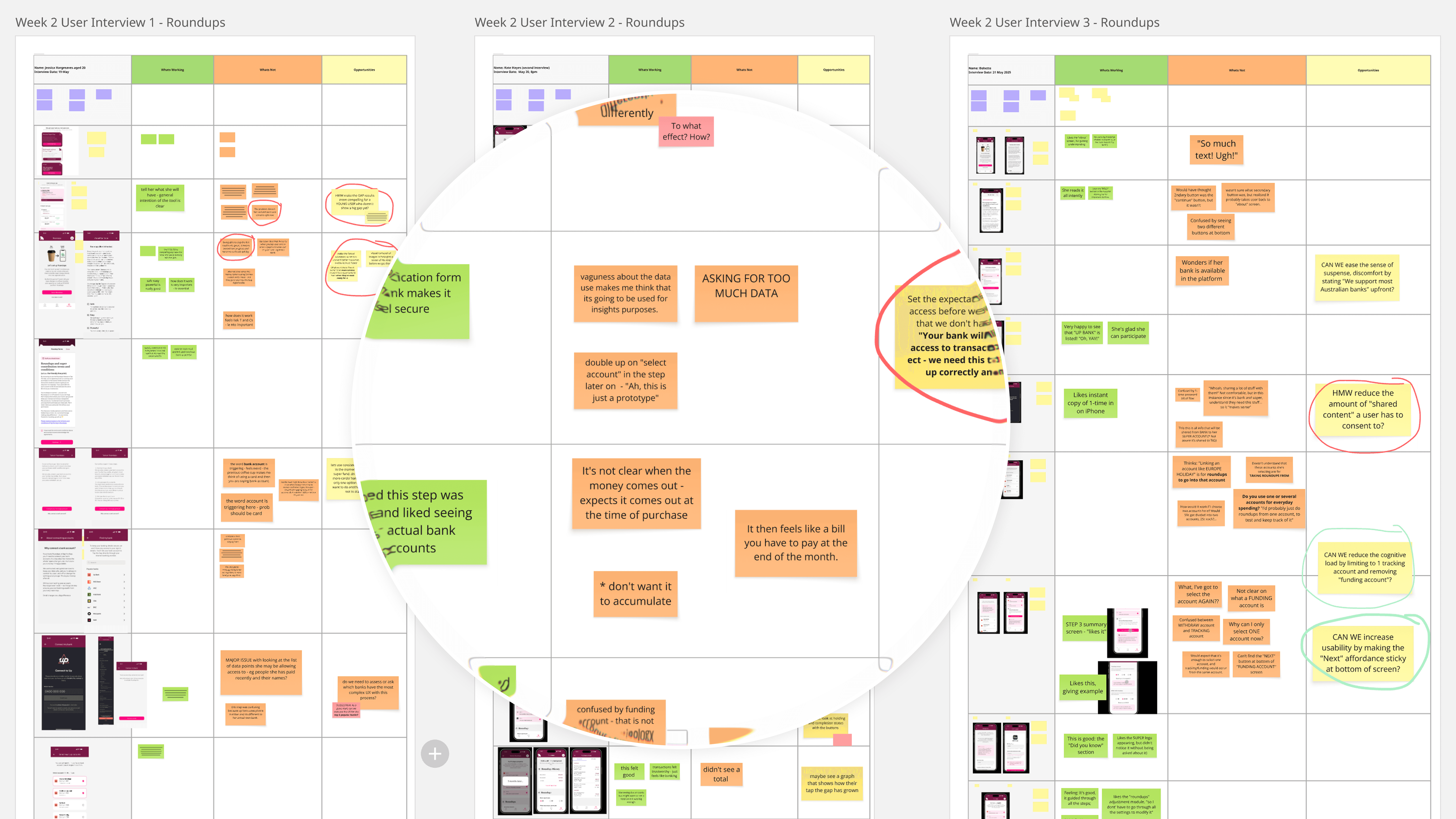 A screenshot of many rough sketches of app screens