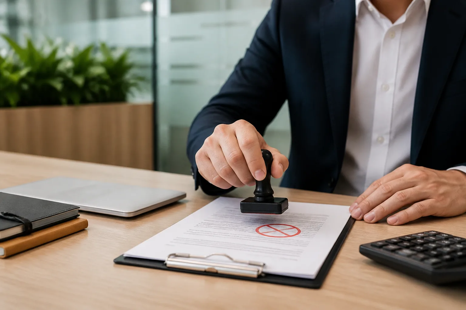 Business License Cancellation in Dubai beside an itemised cost breakdown with stacked coins and a