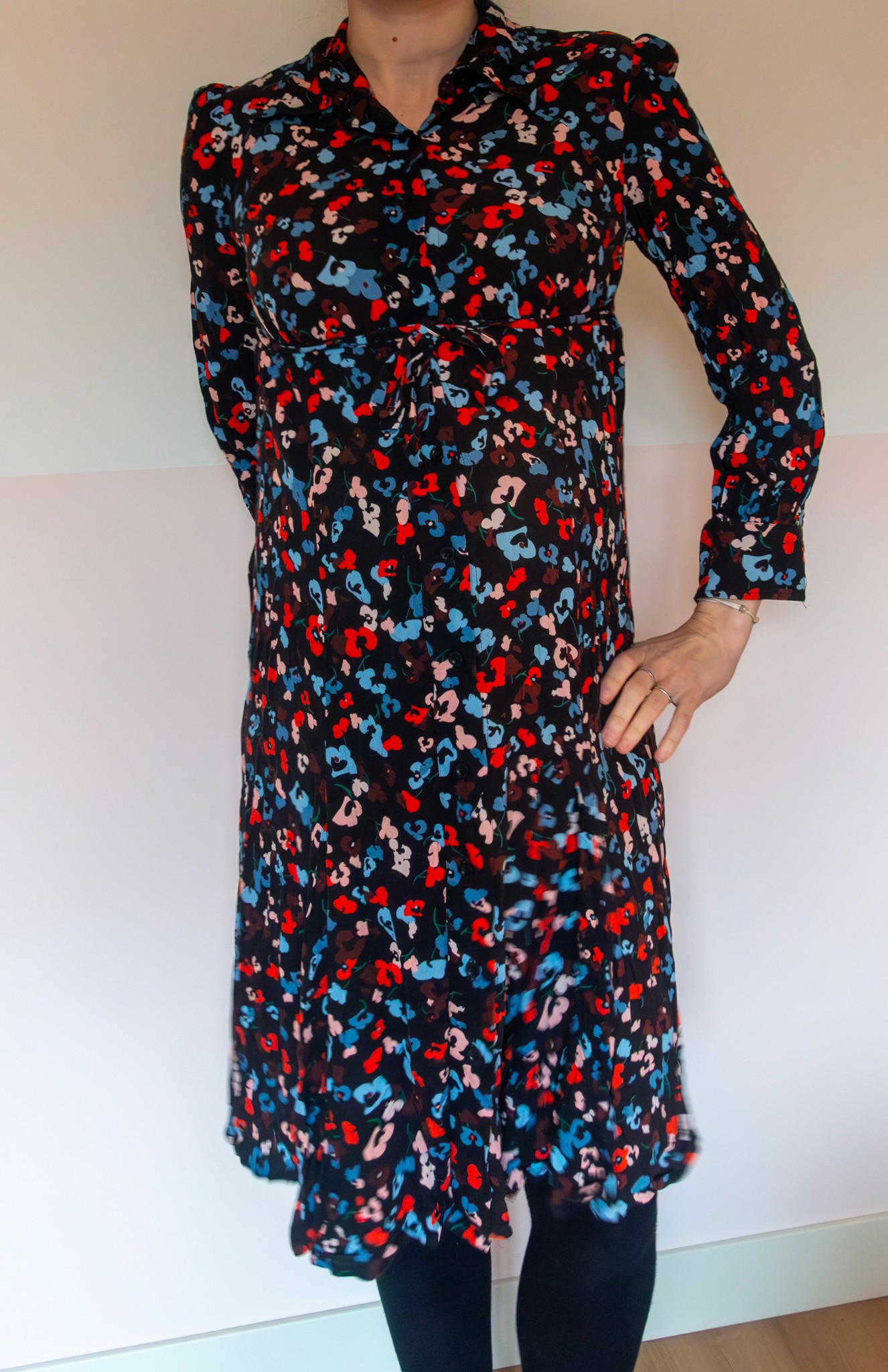 Zwangerschapsjurk, Isabella Oliver, vooraanzicht