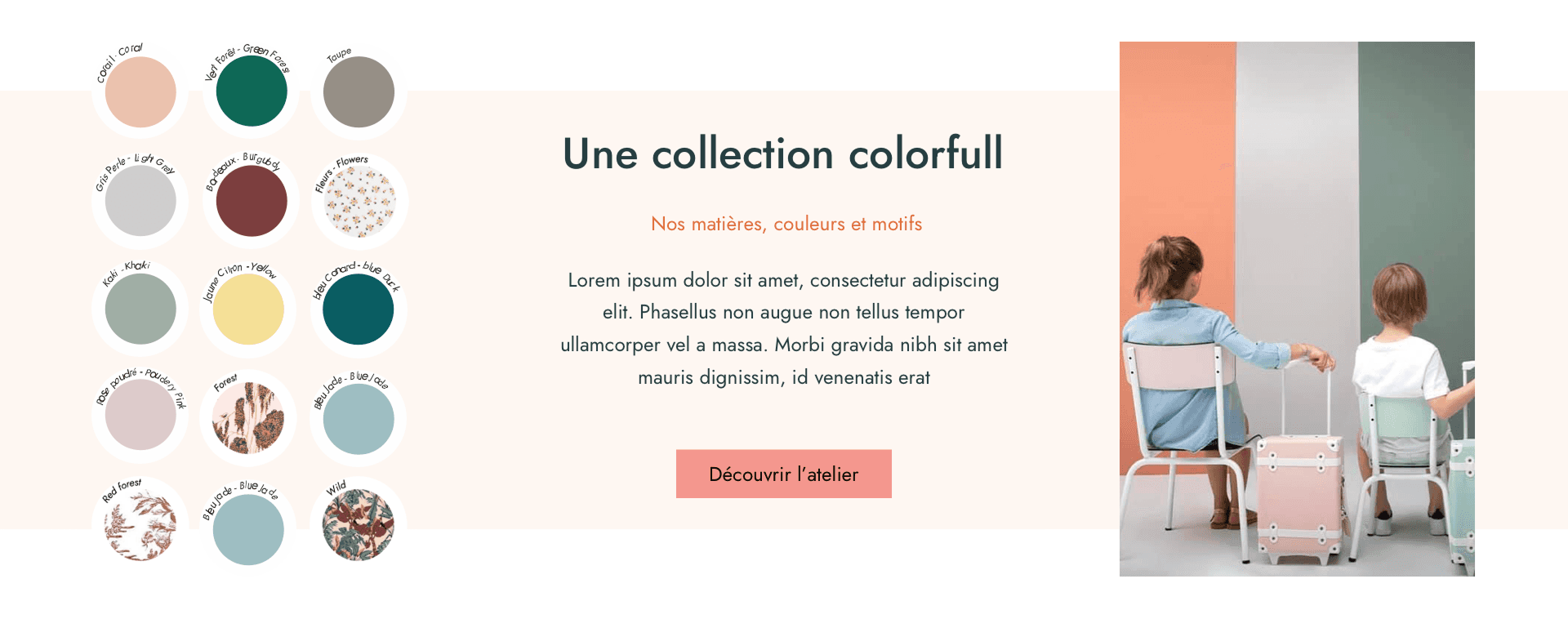 Website design section