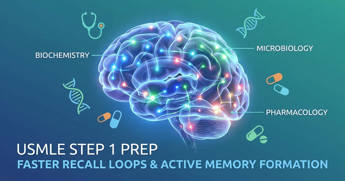 Cover: USMLE Step 1 Mnemonics: Build Faster Recall Loops with Oncourse AI Probe
