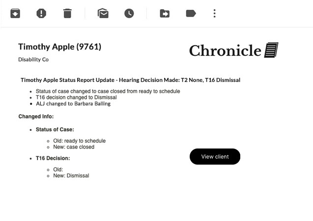 ssa activity tracking for real-time status and email alerts