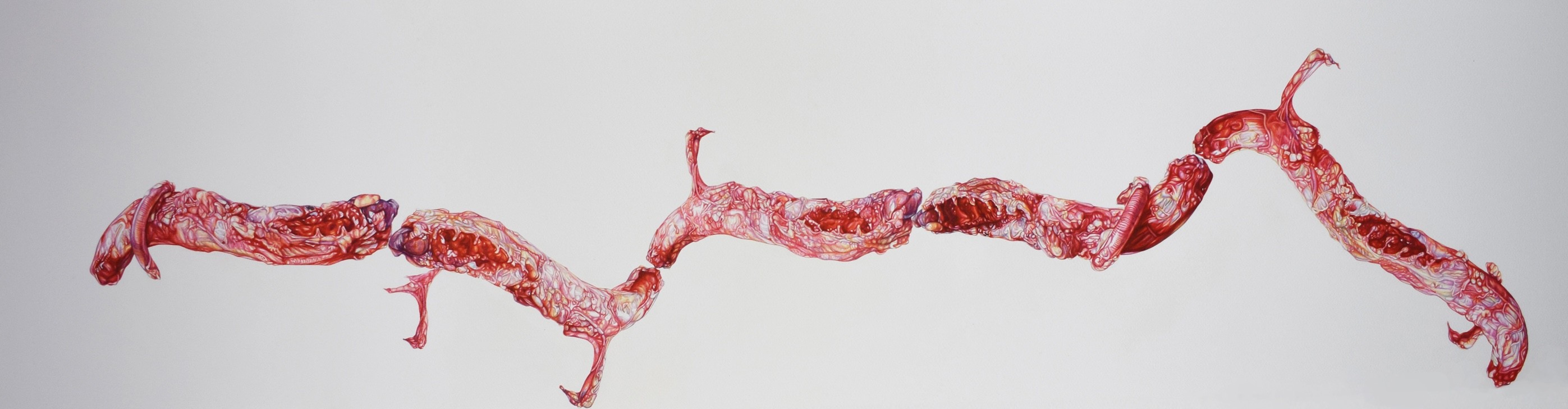 herd of sheep on road painting