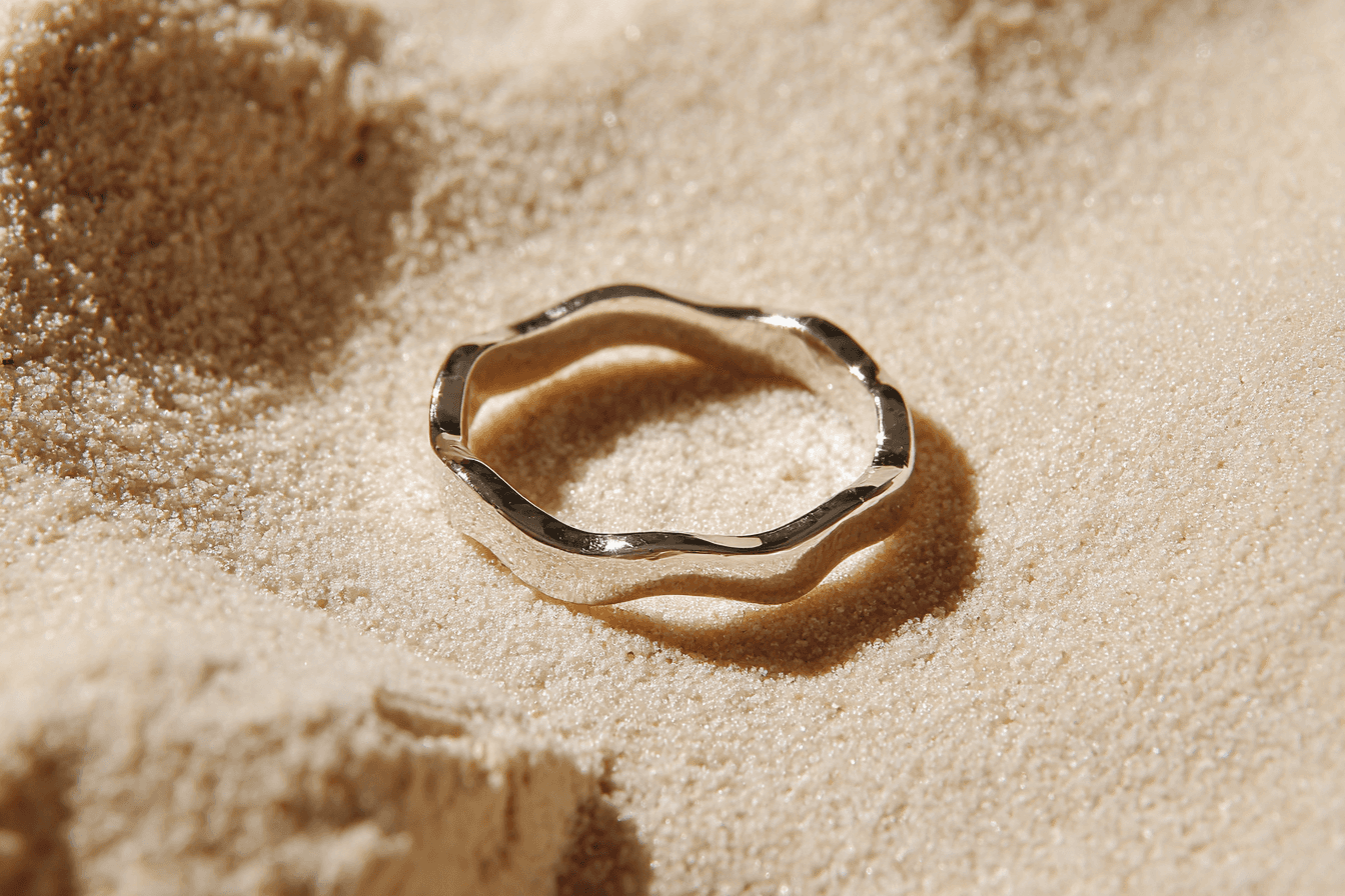 Sillon Ring in sterling silver — Reflet ring