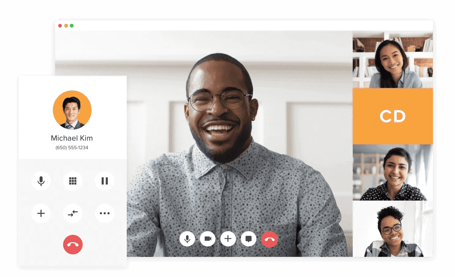 Interface of RingCentral Video