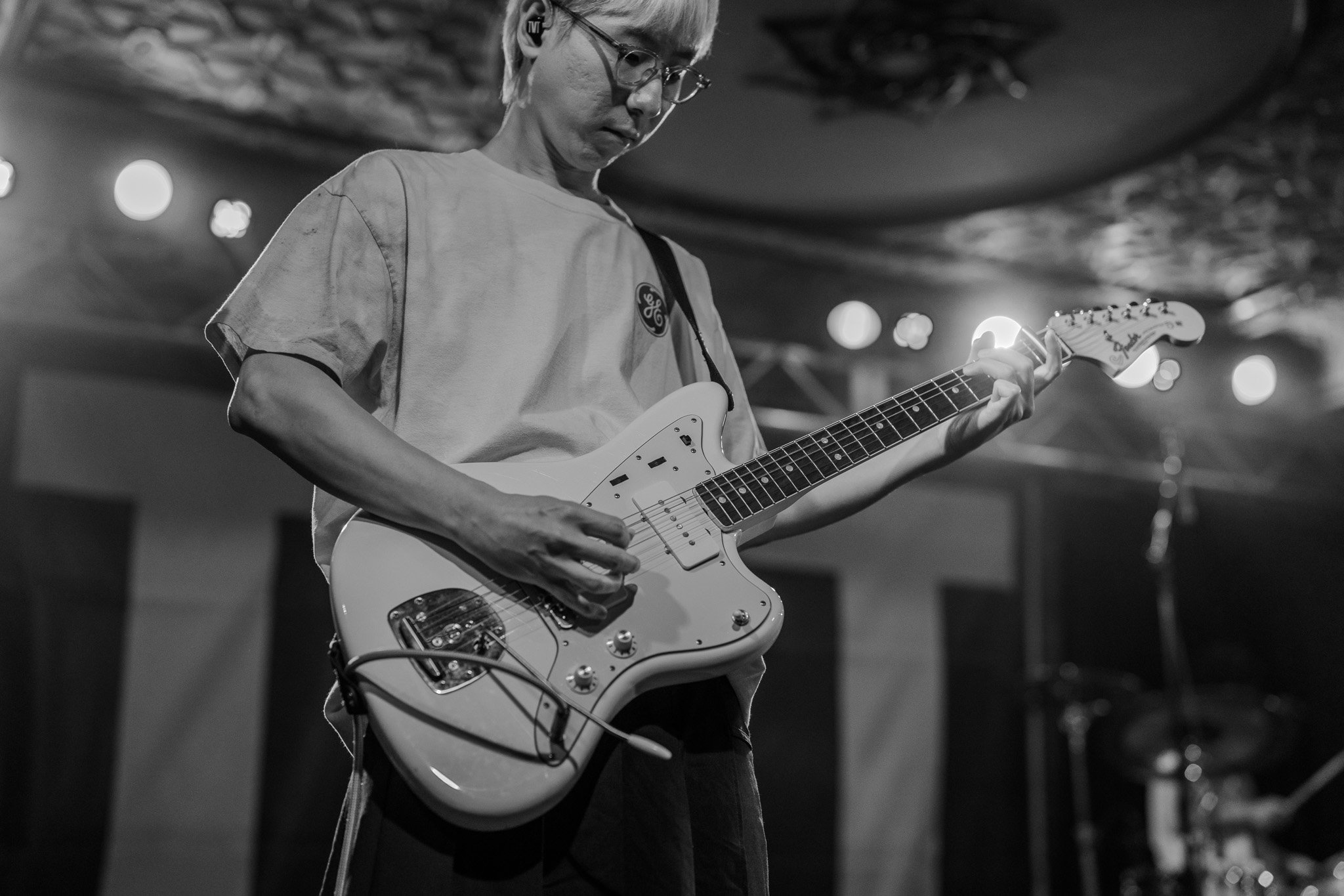 erin Baek performing with The Volunteers at Deluxe Basement in Indianapolis
