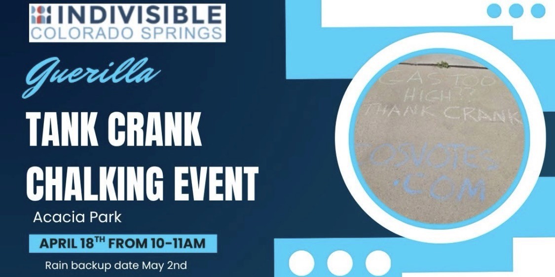 Credit: Trish Kantor. A protester with a backpack and American flag stands in front of a crowd.