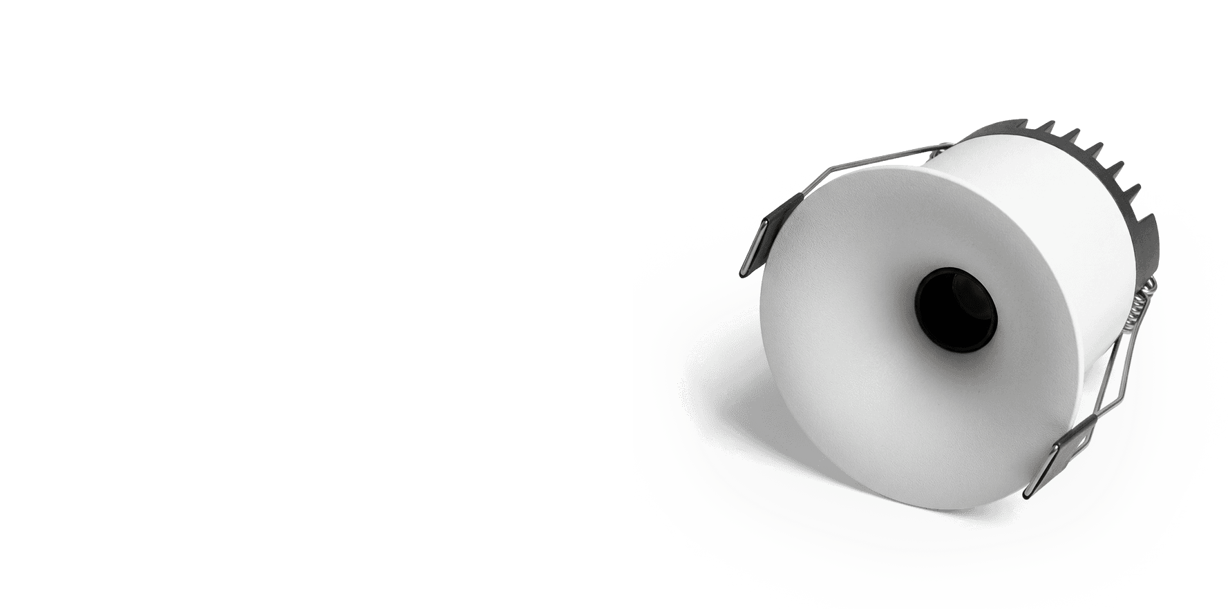a part of the black headphone