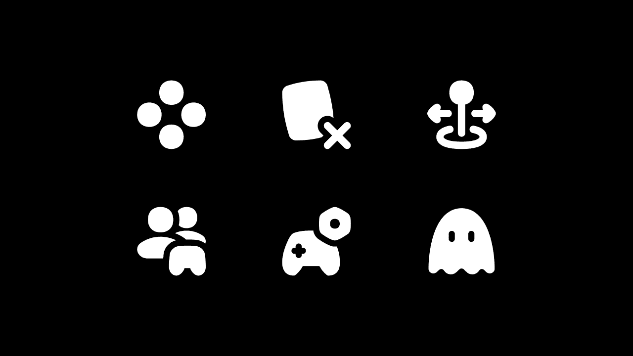 Flex Solid Gaming Icon Set