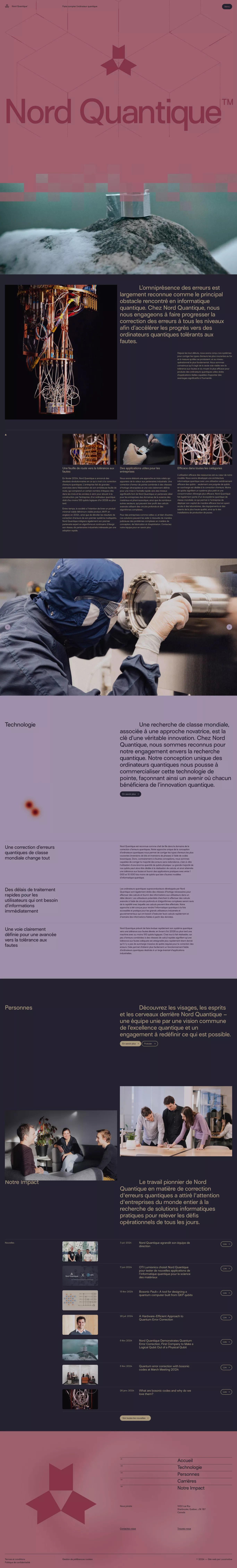 Accueil landing page screenshot showcasing Tech design