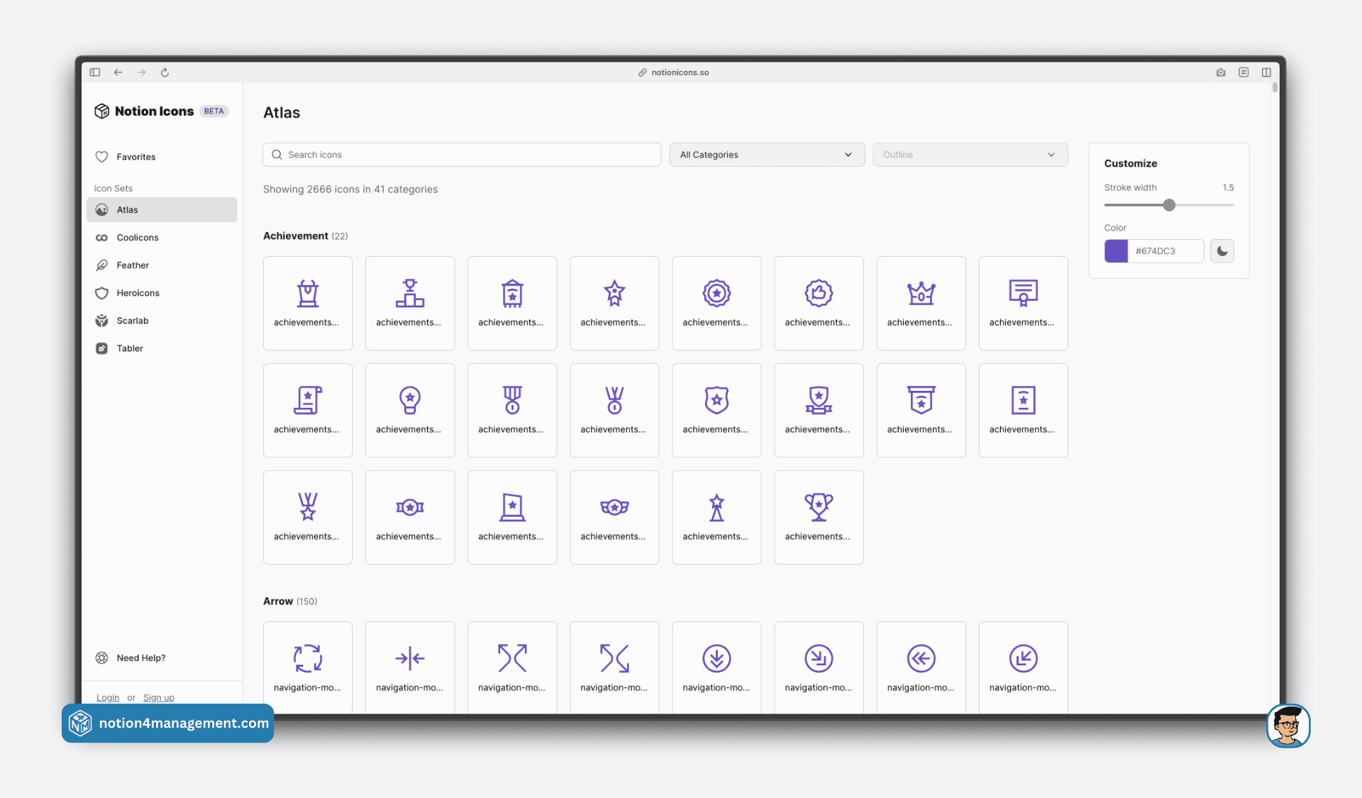 Notion icons
