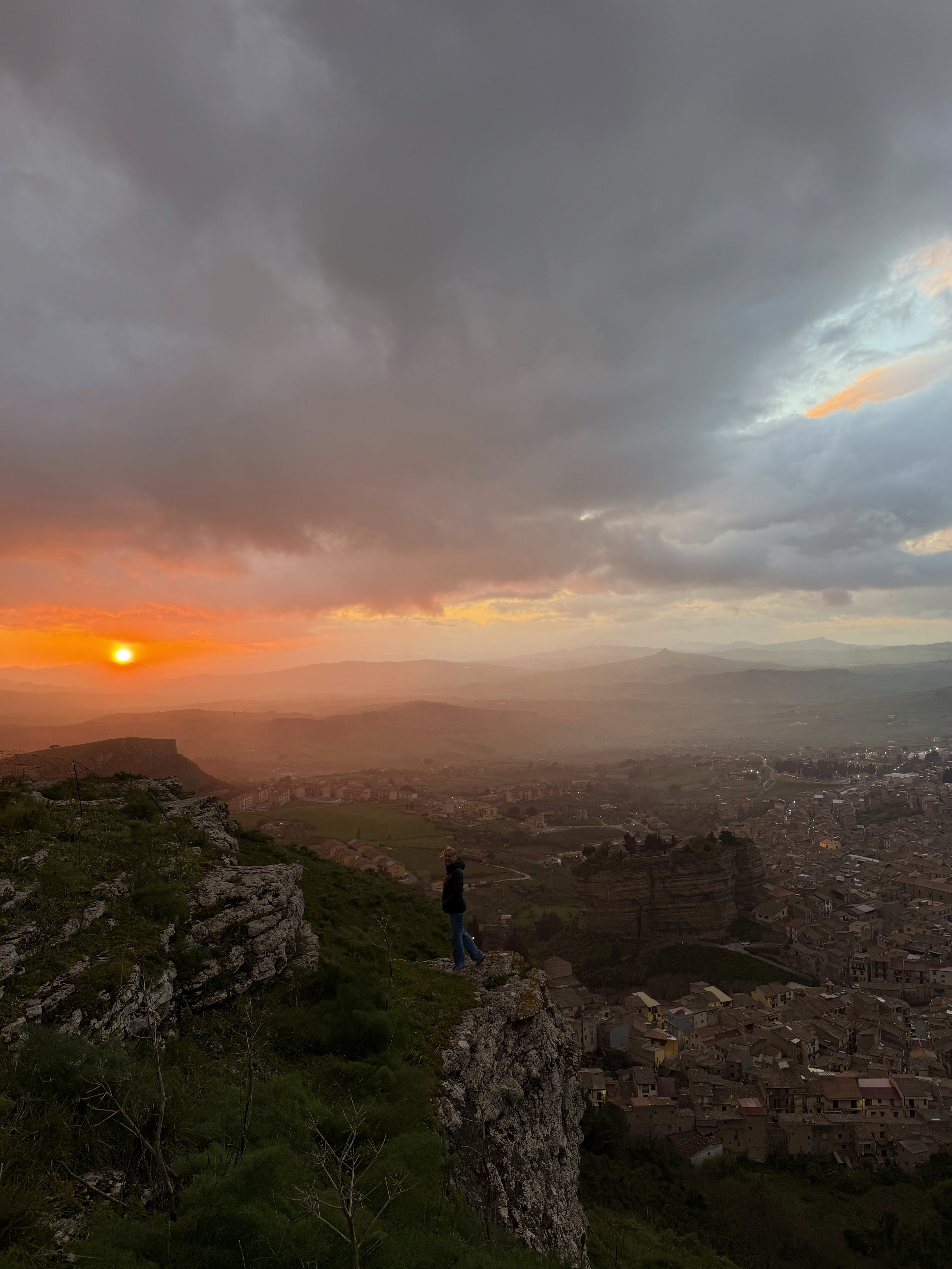 Sunset above Corleone