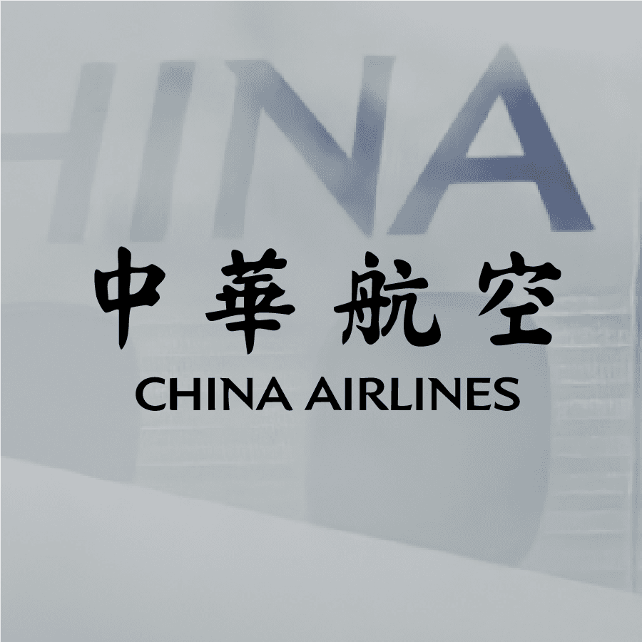 China Airlines Logo with 3D Render