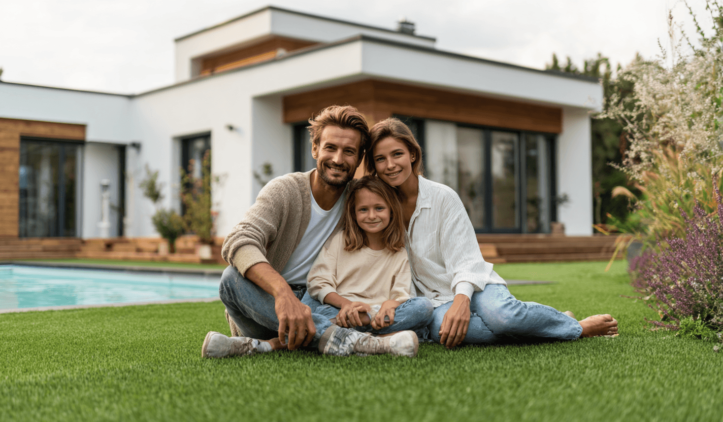 Ornate marble columns frame a sunlit terrace with intricate carvings, overlooking a tranquil blue sea and distant mountains. The scene evokes elegance and serenity.