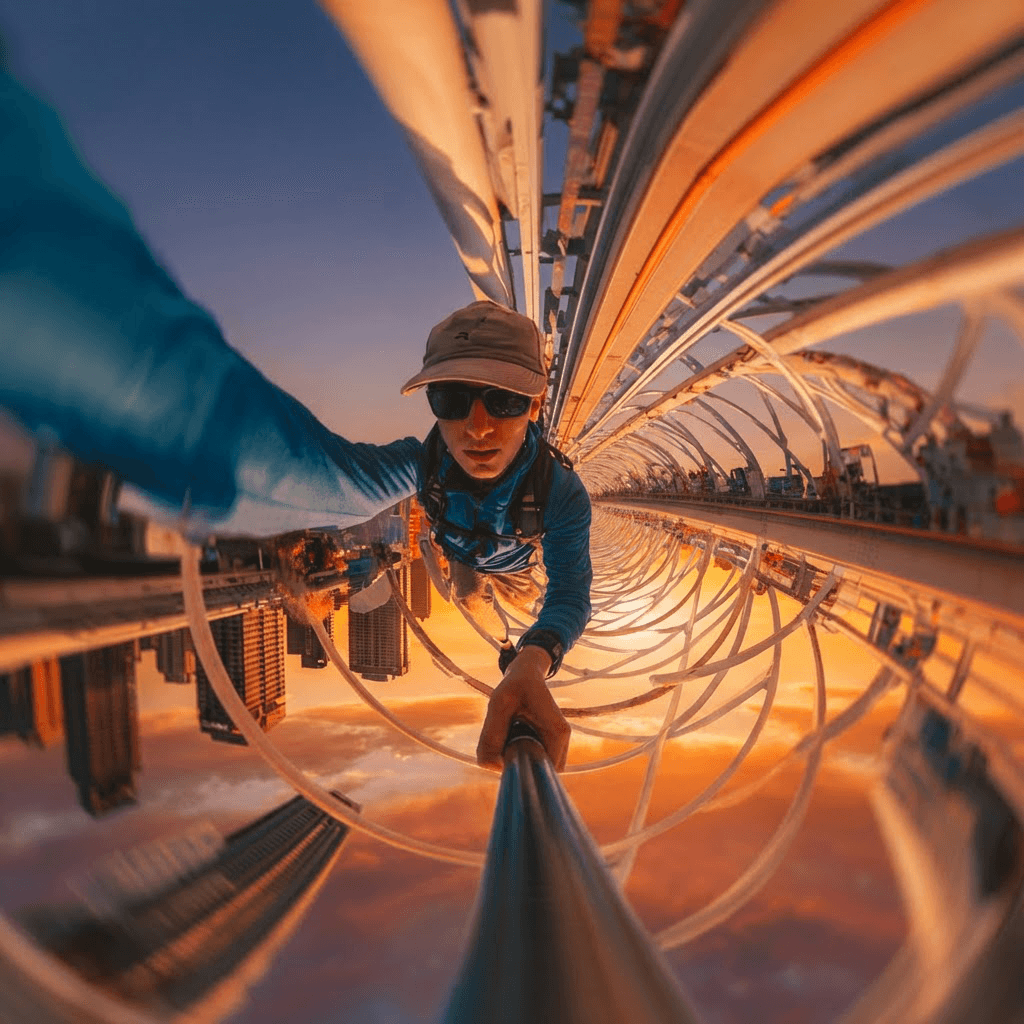 Family posing together for a group portrait.