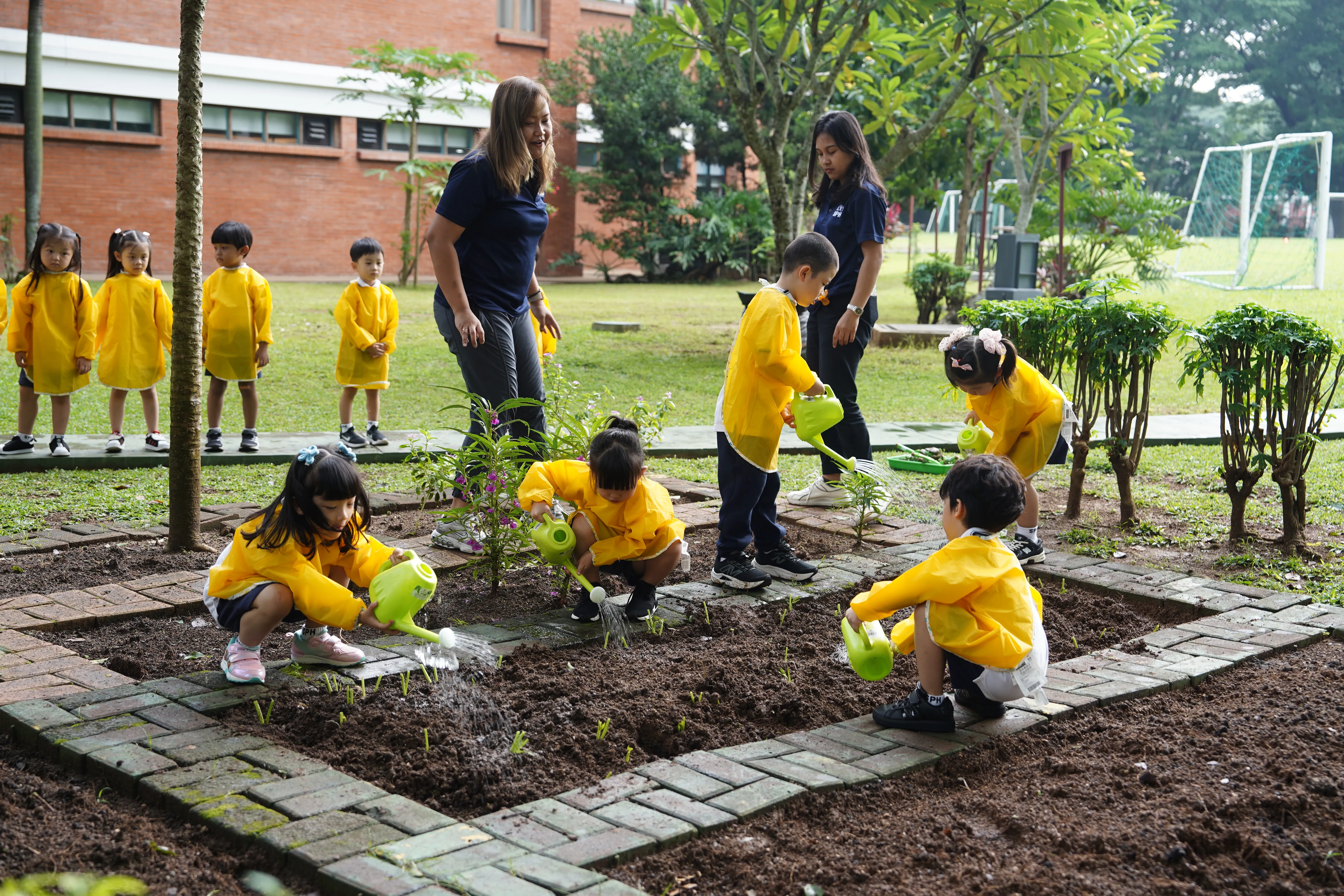 wanita membawa buku teks berwarna putih dan hijau