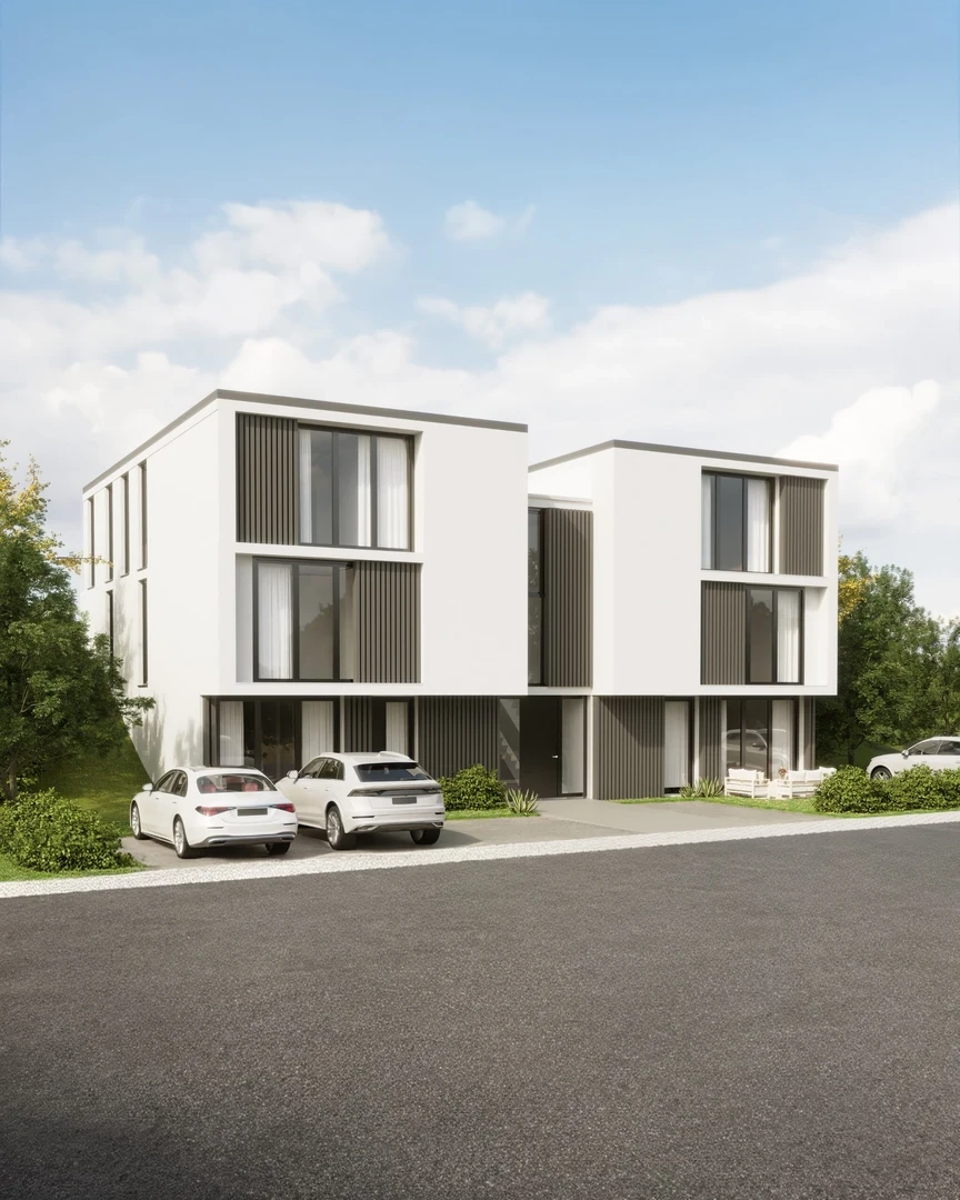 Doppelhaus NG von vorne links