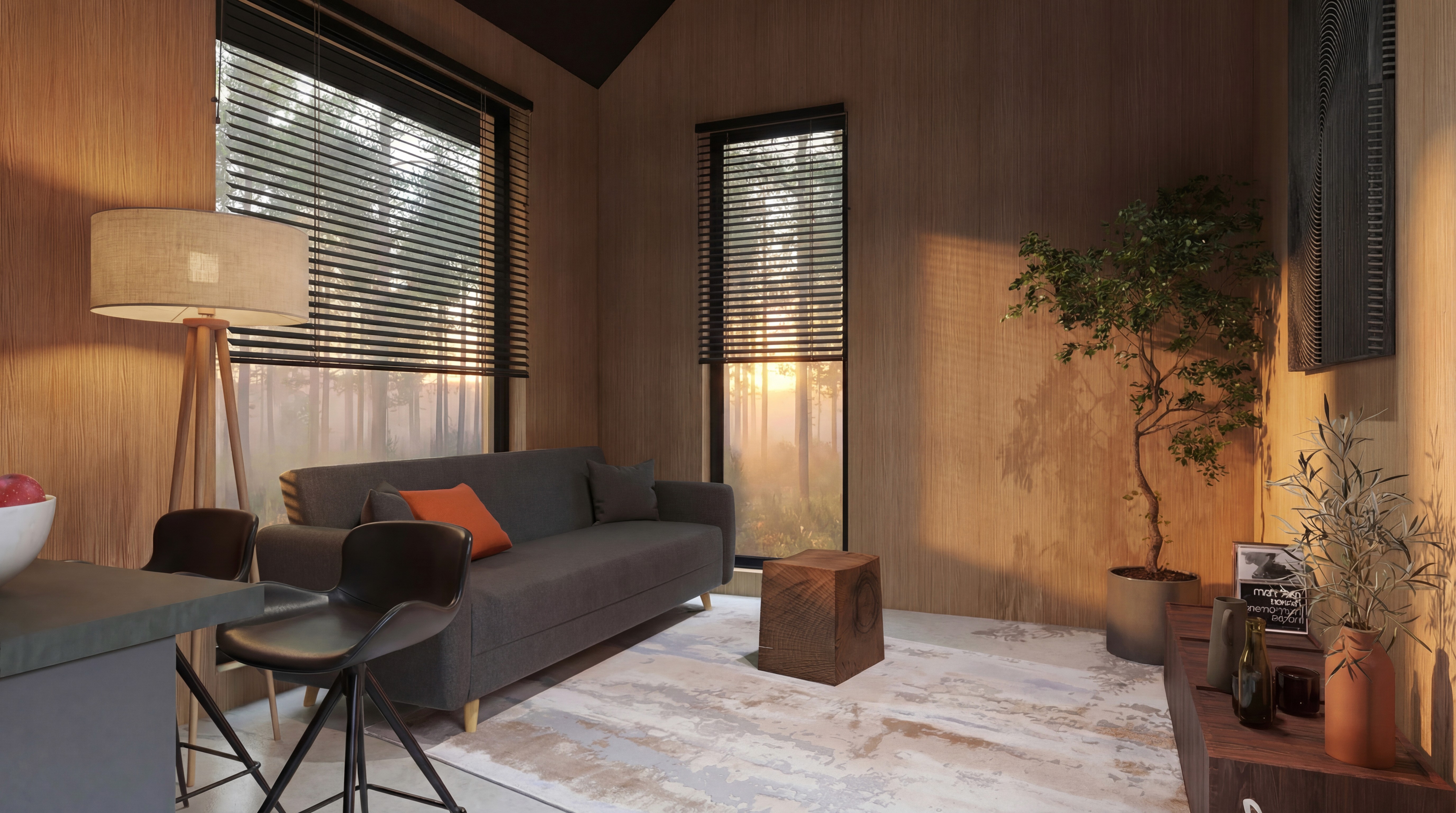 Skandinaviško namo interjeras