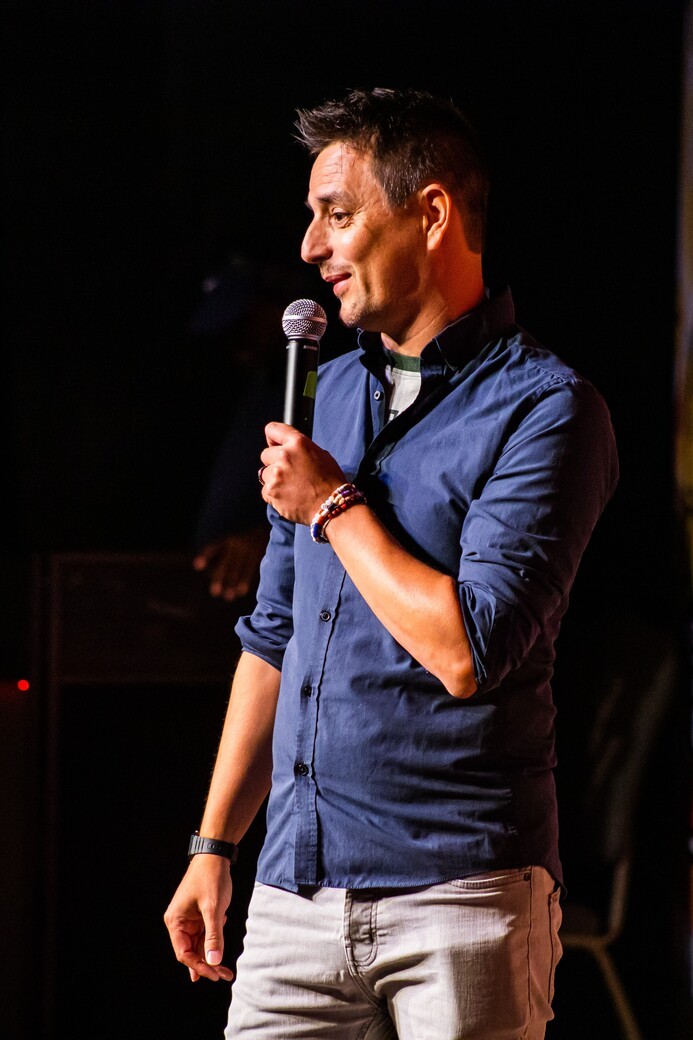 Joe Latham Performing on Stage