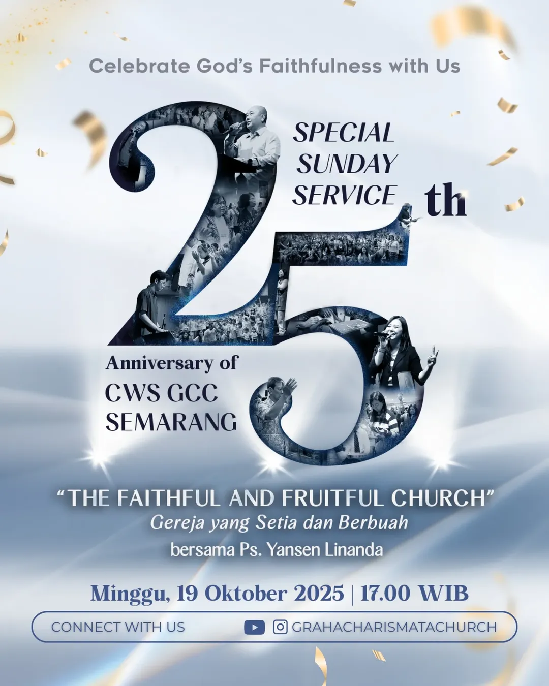 Poster khotbah minggu ini GPPK Semarang CWS GCC CWS Semarang Graha Charismata Church