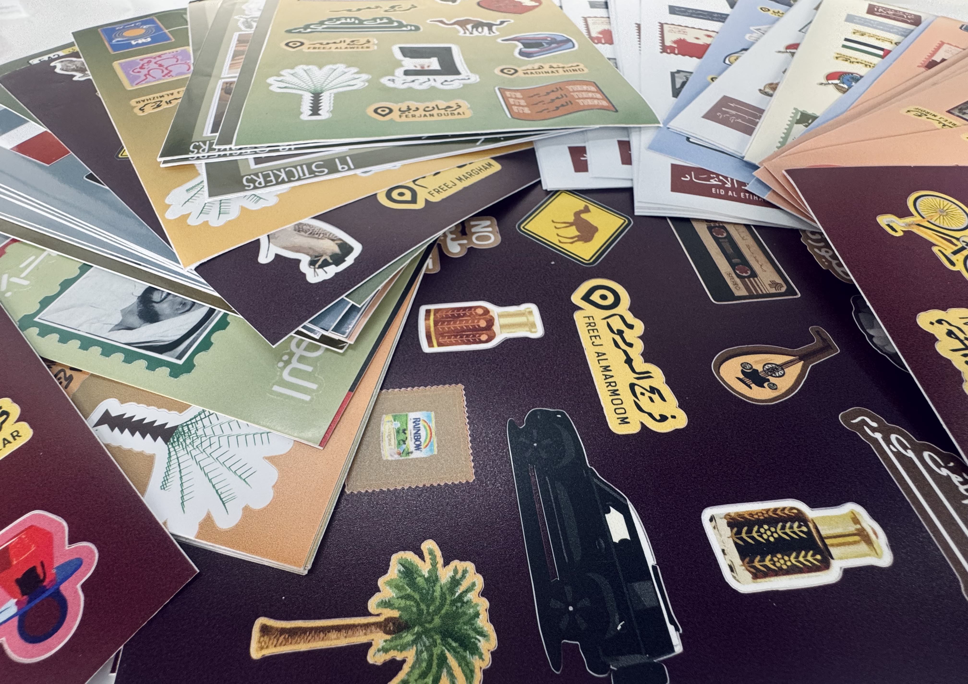 Large custom sticker printing for branding and packaging