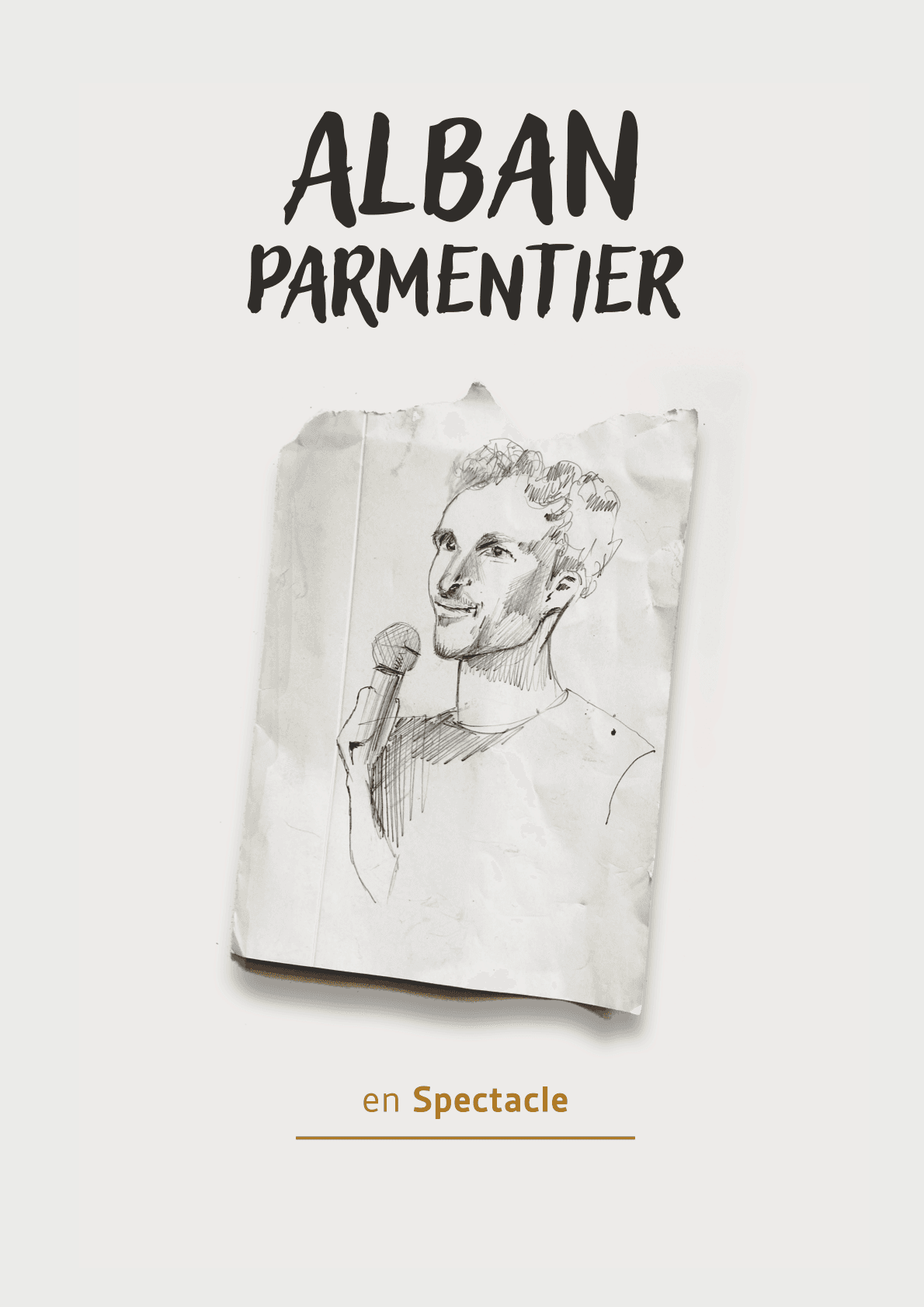 affiche de spectacle illustrée alban parmentier