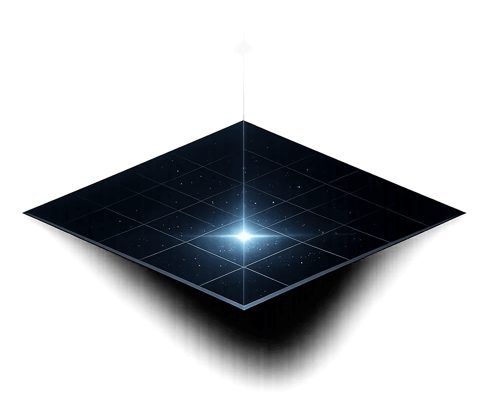 Abstract blue square